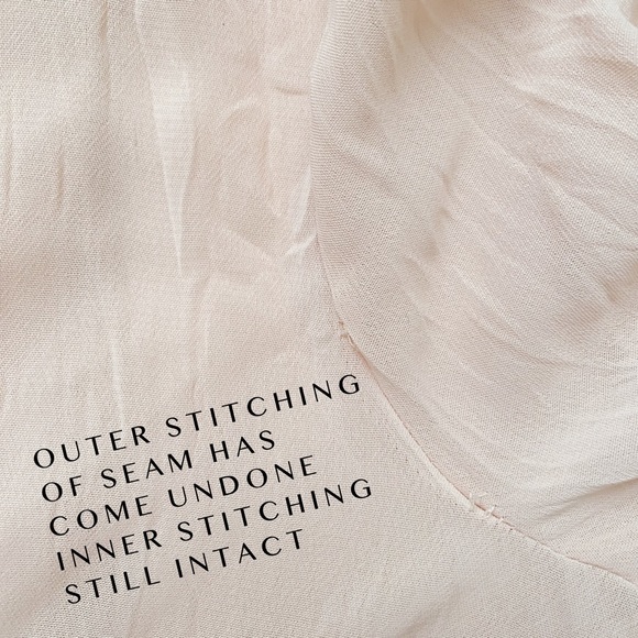 Nude Sheer Peasant Blouse - Picture 8 of 10